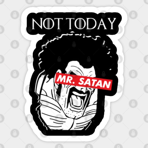 Mr. Satan Sticker by MadeByBonilla