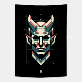 Geometric Devil Tapestry