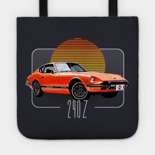 Datsun 240Z Retro Classic Car Lover Design Tote