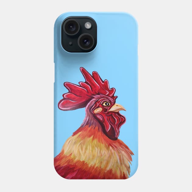 Proud Rooster Portrait Phone Case by Art by Deborah Camp
