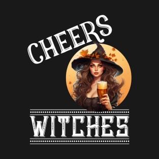 Halloween Witch Cheers Witches Beer Mug Party Holiday T-Shirt