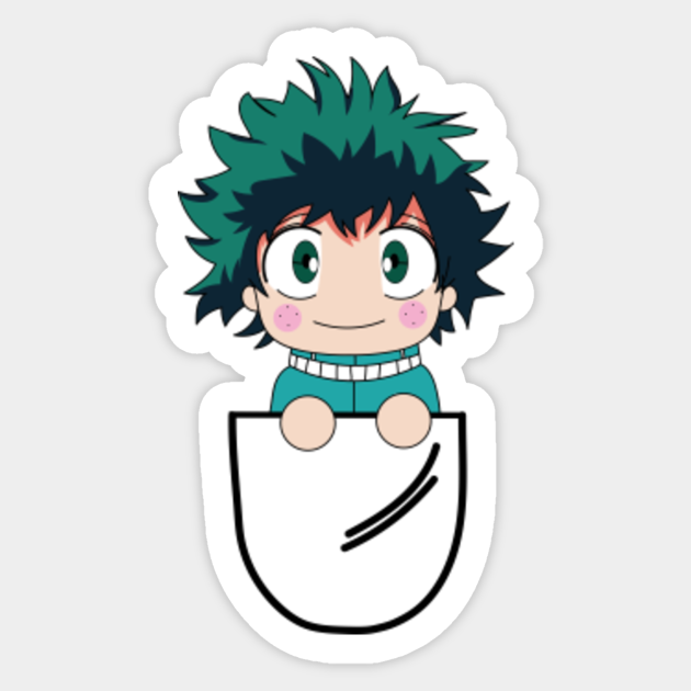 Pocket Deku Kawaii - Deku My Hero Academia - Sticker | TeePublic