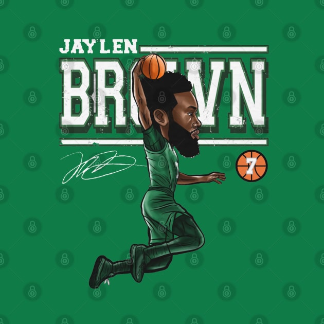 Jaylen Brown Boston Cartoon by Buya_Hamkac