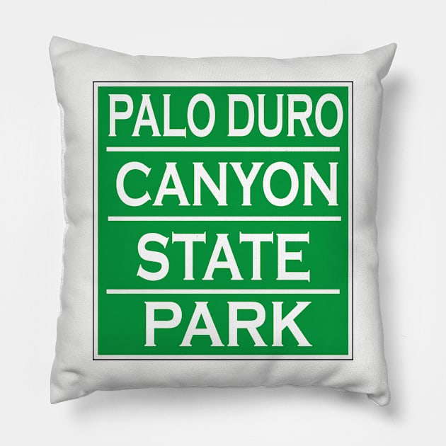 PALO DURO CANYON STATE PARK Pillow by Cult Classics