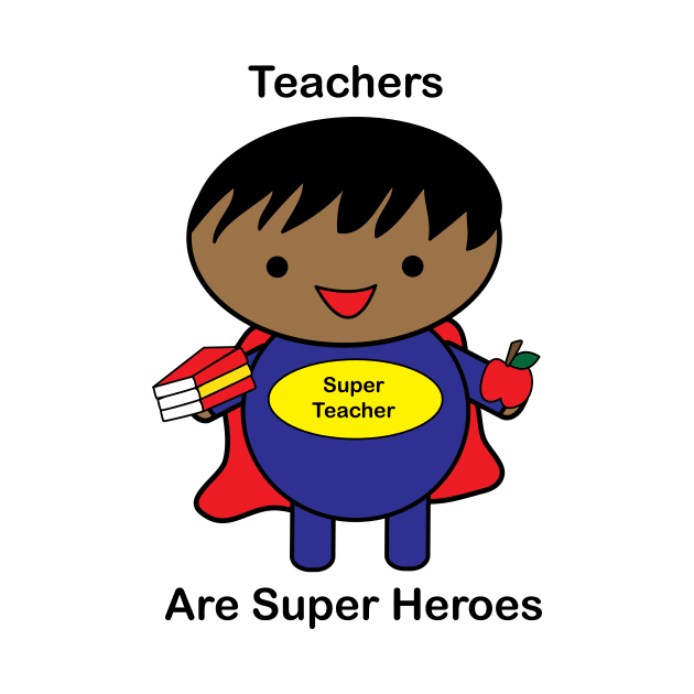 Teacher Male Black Super Hero by Beautiful Cuteness