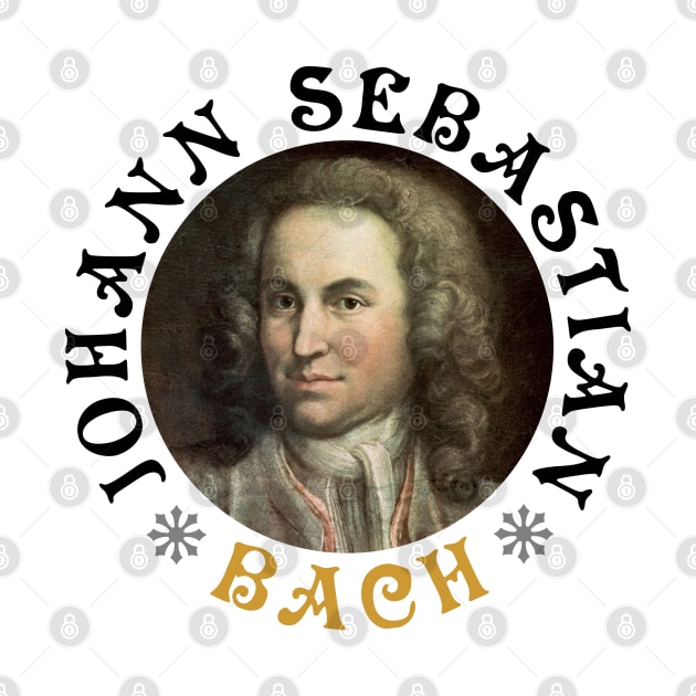 Young Bach - Black/Old Gold by Chokullov Art Studio