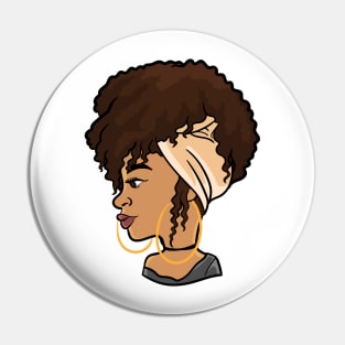 Cute and Fabulous Black Woman Chilling Pin