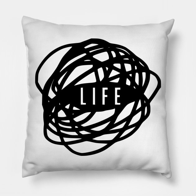 Life Is a Mess Pillow by prettyinpunk