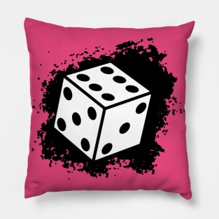 roll the dice, lucky charm Pillow