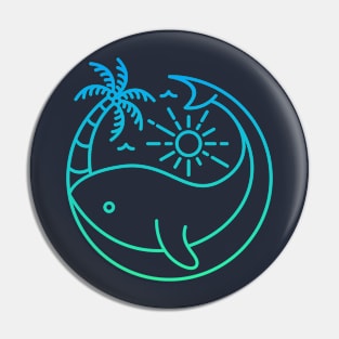 Whale in Summer Pin