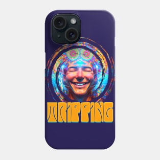 Tripping - Captioned (2) - Trippy Psychedelic Art Phone Case