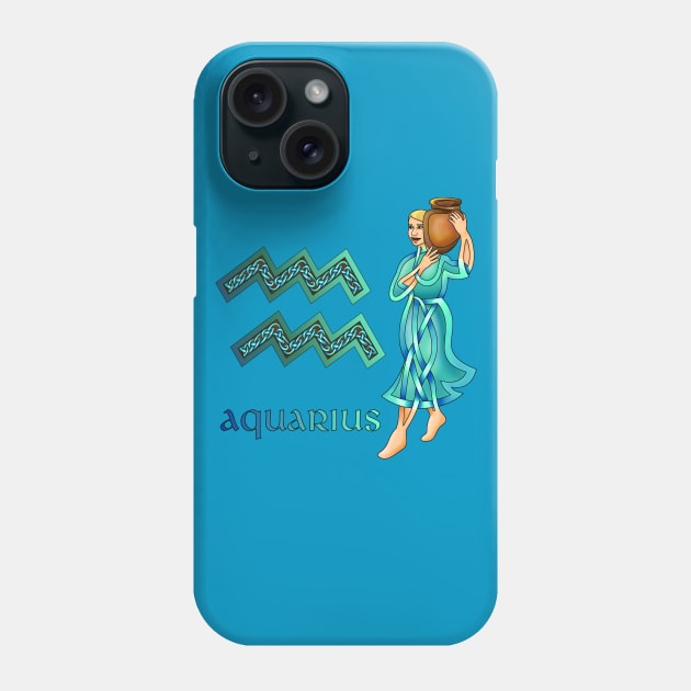 Aquarius Phone Case by KnotYourWorld4