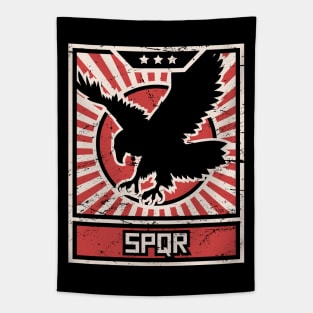 SPQR Roman Empire Eagle | Propaganda Poster Tapestry