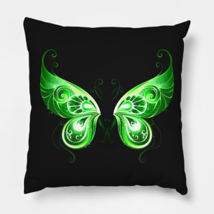 Green Fairy Wings ( Green Butterfly Wings ) Pillow