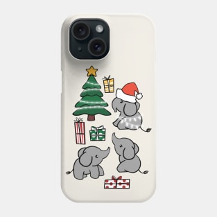 Cute Elephant Christmas Phone Case