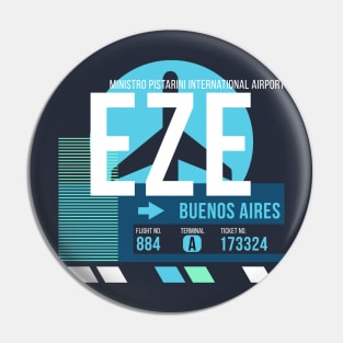 Buenos Aires (EZE) Airport // Sunset Baggage Tag Pin