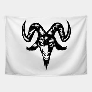 Satanic Goat Head (black) Tapestry