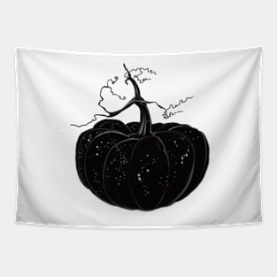 Dark Halloween Pumpkin Tapestry