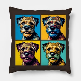 Border Terrier Pop Art - Dog Lovers Pillow