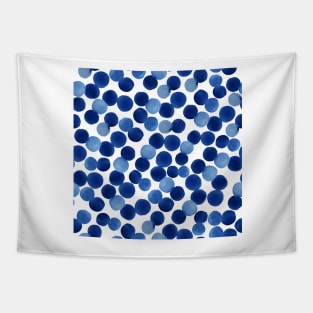 Watercolor Indigo Circles | Pattern Tapestry