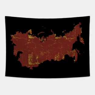 Map of Soviet Union Tapestry