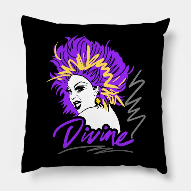 DIVINE 80S RETRO STYLE Pillow by DISCO DISCO MX