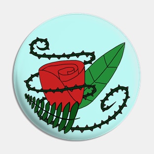 Rose & Thorns Collage Pin