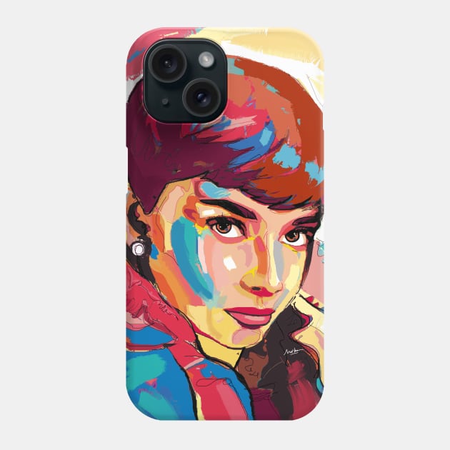 Audrey Hepburn Phone Case by mailsoncello