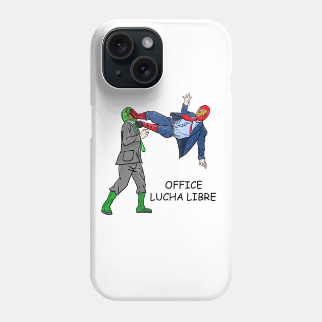 OFFICE LUCHA LIBRE Phone Case by ajgoal