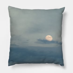 Misty moon in the sky Pillow