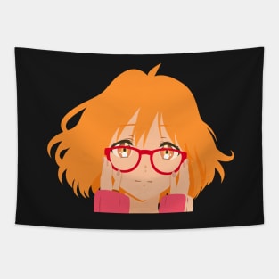 Mirai Kuriyama Minimalism Style Tapestry