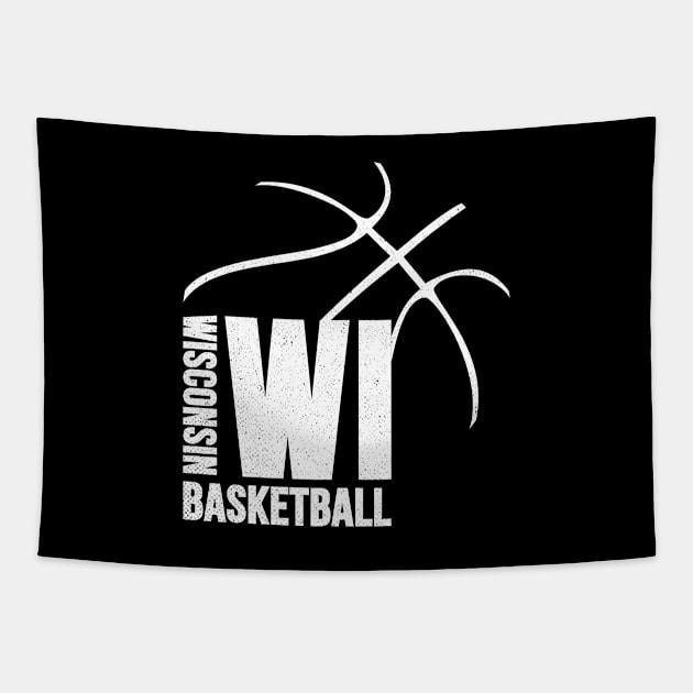 Wisconsin Basketball 02 Tapestry by yasminkul