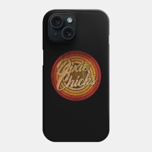 circle vintage, retro faded Dixie Chicks Phone Case