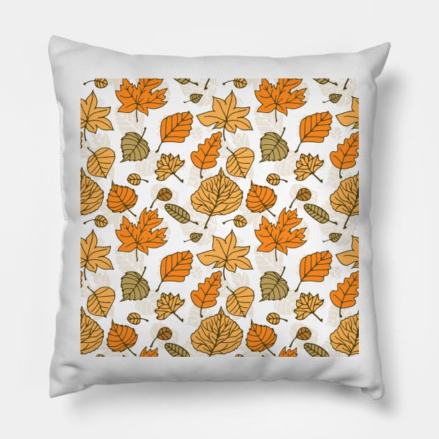 Autumn leaves Pillow by katerinamk