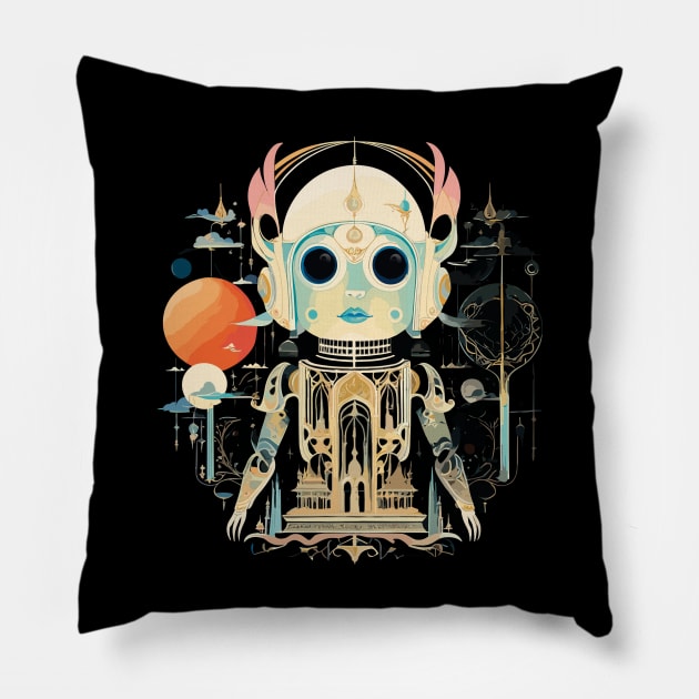 Weird Science Spaceman Spiff in the Lost Galaxy Pillow by DanielLiamGill