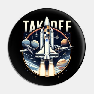 Nasa Rocket Pin