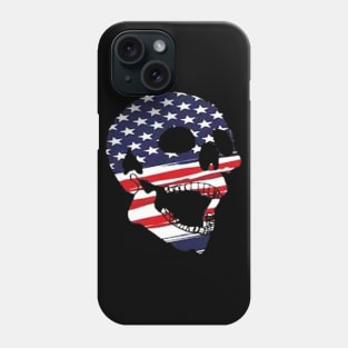 american flag skull Phone Case