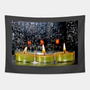 A row of candles Tapestry