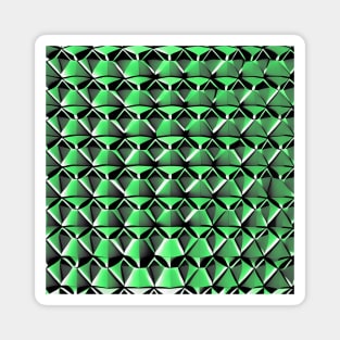 3D Geometric Polygon (Screamin Green) Magnet