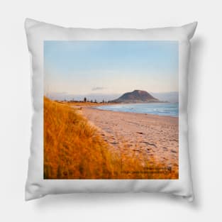 Mount Maunganui beach scene for covers, smartphone cases Pillow