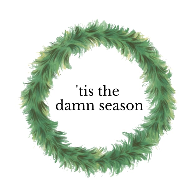 'tis the damn season - taylor swift evermore sticker by opptop