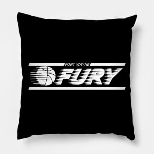 Defunct Fort Wayne Fury CBA Basketball Pillow