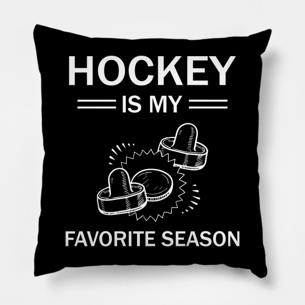 Hockey is my favorite season tshirt Pillow by SWArtistZone