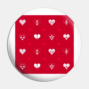 Valentines Day Hearts- Red Pin