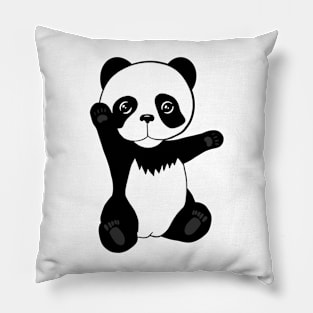 Cute waving panda Pillow