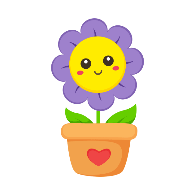 Potted Flower for Kids by samshirts