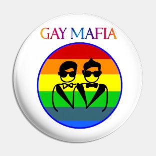 Gay Mafia - LGTBQ Crest Pin