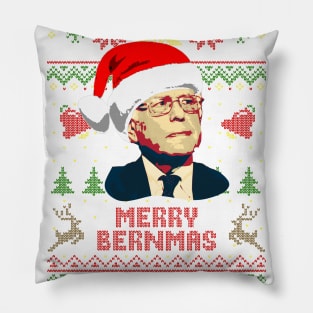 Bernie Sanders Merry Bernmas Pillow