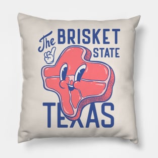 Texas the Brisket State | Texas Pitmaster BBQ Beef Barbecue Dads Backyard Premium Quality BBQ | Backyard Pool Party BBQ | Summer Pillow