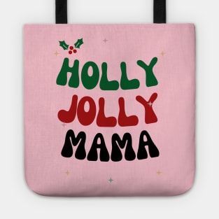 Christmas design for Mom, Mom Christmas Gift,Retro Christmas Graphic for Moms and women,Vintage Xmas,Holly Jolly Mama Tote